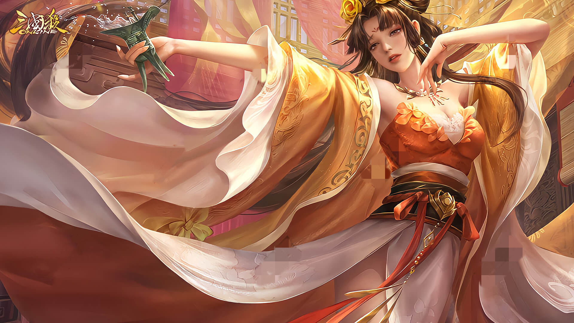 三国杀唐姬举袖起舞去衣高清图分享